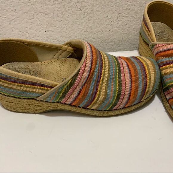 Dansko shoe multi color stripes size 39 - Picture 3 of 8